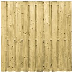 Vuren Scherm Recht Hor./Vert. 19 Planks - 180x180