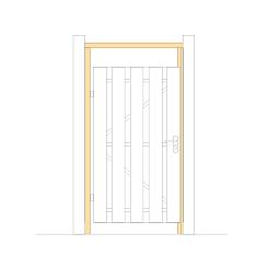 Douglas Deurkozijn 160x210 (incl. bevestigingsmaterialen)