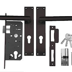 Cilinderslot RVS t.b.v. Frame Deur Zwart