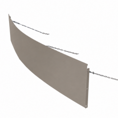 Forsento Borderpaneel flex 220x42 cm - Taupe