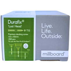 Millboard Durafix RVS-Schroeven - 4,5x60mm (250 stuks incl. T15 bit)