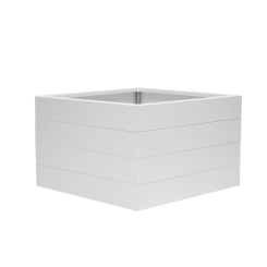 Bloembak Modulair 70 cm hoog - WIT