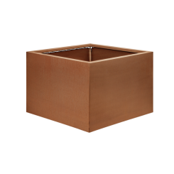 Plantenbak vlak 60 cm hoog - Corten