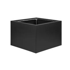 Plantenbak vlak 40 cm hoog - Grafiet Zwart
