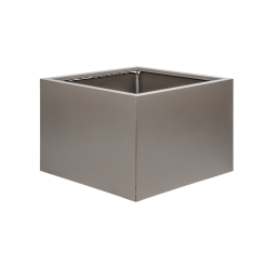 Plantenbak vlak 40 cm hoog - Taupe