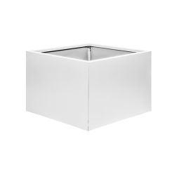 Plantenbak vlak 40 cm hoog - Wit