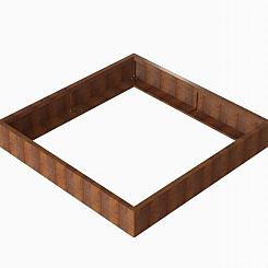 Plantenbak Module+ vierkant 28 cm hoog - Corten