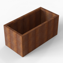 Bloembak Module+ 60x180x56 cm - Corten