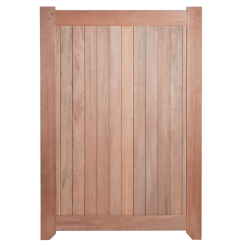 Hardhouten Poort Enkel Rechtsdraaiend