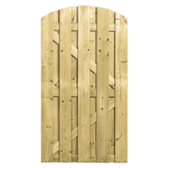 Vuren Deur Toog zonder slotgat 180x100