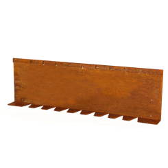 Forsento Kantopsluiting Single flex (flg) 300x10 cm - Corten