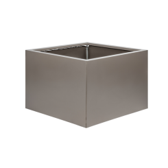 Plantenbak vlak 60 cm hoog - Taupe