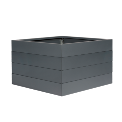Bloembak Modulair 70 cm hoog - ANTRACIET