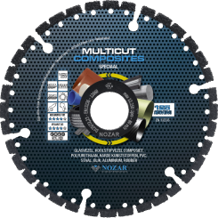 Diamantzaag D125/22,2 mm Multicut Composites