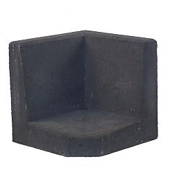 L-Hoeksteen 40x40x40 - Zwart (MBI)