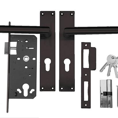 Cilinderslot RVS t.b.v. Frame Deur Zwart