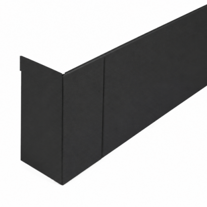 Forsento Hoekstuk uitwendig 15x56x15 cm - Grafiet Zwart