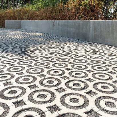 Virage Grastegel 30x30x12 - Grey