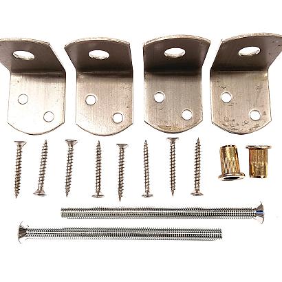 Beslagset t.b.v. Betonpalen - RVS