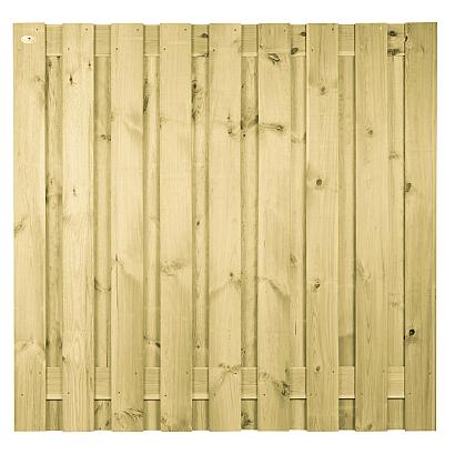 Grenen Scherm Recht Hor./Vert. - 180x180 (t.b.v. betonschutting)