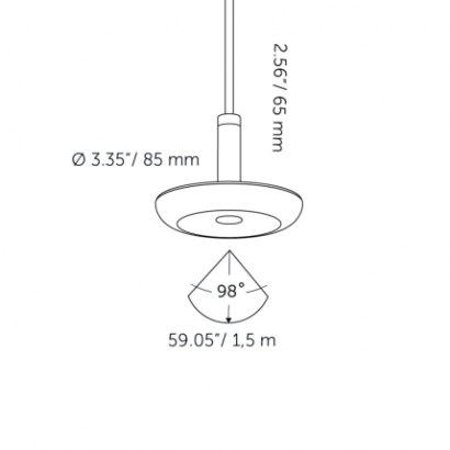 SWAY PENDANT Black 100-230V (zonder Base)