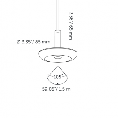 SWAY PENDANT Pearl Grey