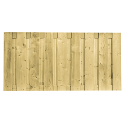 Vuren Scherm Recht Vert. - 90x180 (t.b.v. betonschutting)