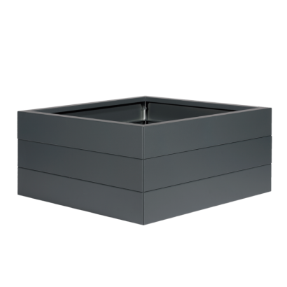 Bloembak Modulair poedercoat ANTRACIET 120x120x42 cm