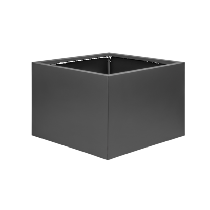 Bloembak vlak 60x60x40 cm - Antraciet
