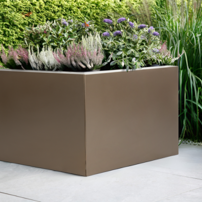 Plantenbak vlak 150x150x60 cm - Supra Bruin