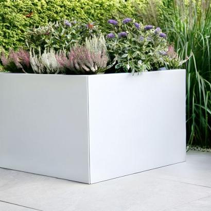 Plantenbak vlak 150x150x60 cm - Wit