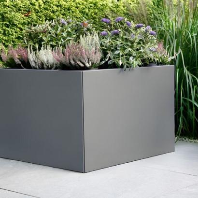 Plantenbak vlak 150x150x60 cm - Antraciet