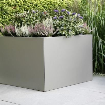 Plantenbak vlak 150x150x60 cm - Taupe