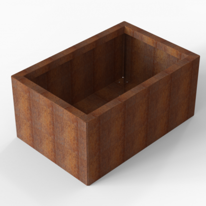 Bloembak Module+ 90x240x42 cm - Corten