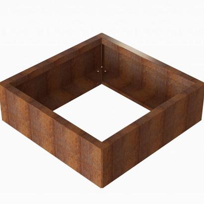 Bloembak Module+ 270x270x42 cm - Corten