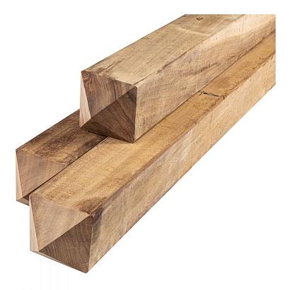 Paal hardhout met diamantkop 11,5x11,5x300