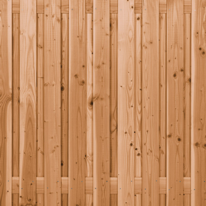 Douglas Scherm Geschaafd Recht Vert. 19 planken - 130x180 (t.b.v. betonschutting)