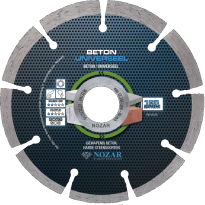 Diamantz beton/universeel D125/22,2 mm