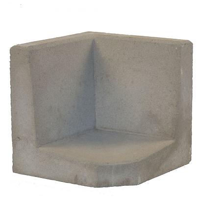L-Hoeksteen 40x40x40 - Grijs (MBI)