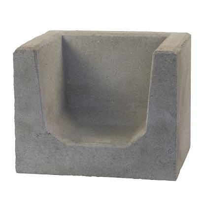 U-Hoeksteen 40x50x40 - Grijs (MBI)