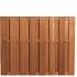 Bangkirai Scherm Recht Vert. - 150x180
