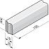 Trottoirband 18/20x25x100 KOMO - Grijs