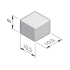 Halve BSS 8cm 10,5x10,5x8 KOMO - Geel