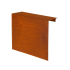 Forsento Overzetstuk muurelement recht 150x30x12,8 cm - Corten