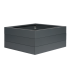 Bloembak Modulair poedercoat ANTRACIET 120x120x42 cm