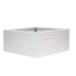 Bloembak Modulair poedercoat WIT 120x90x42 cm