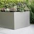 Plantenbak vlak 150x150x60 cm - Taupe