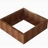 Plantenbak Module+ 210x210x42 cm - Corten