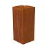 Forsento Overzetstuk muurelement hoek 17x30x12,8 cm - Corten