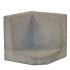 L-Hoeksteen 40x40x40 - Grijs (MBI)